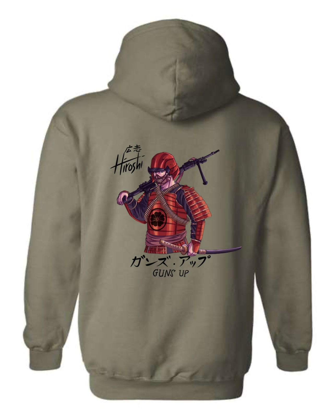 Samurai Guns up Hoodie