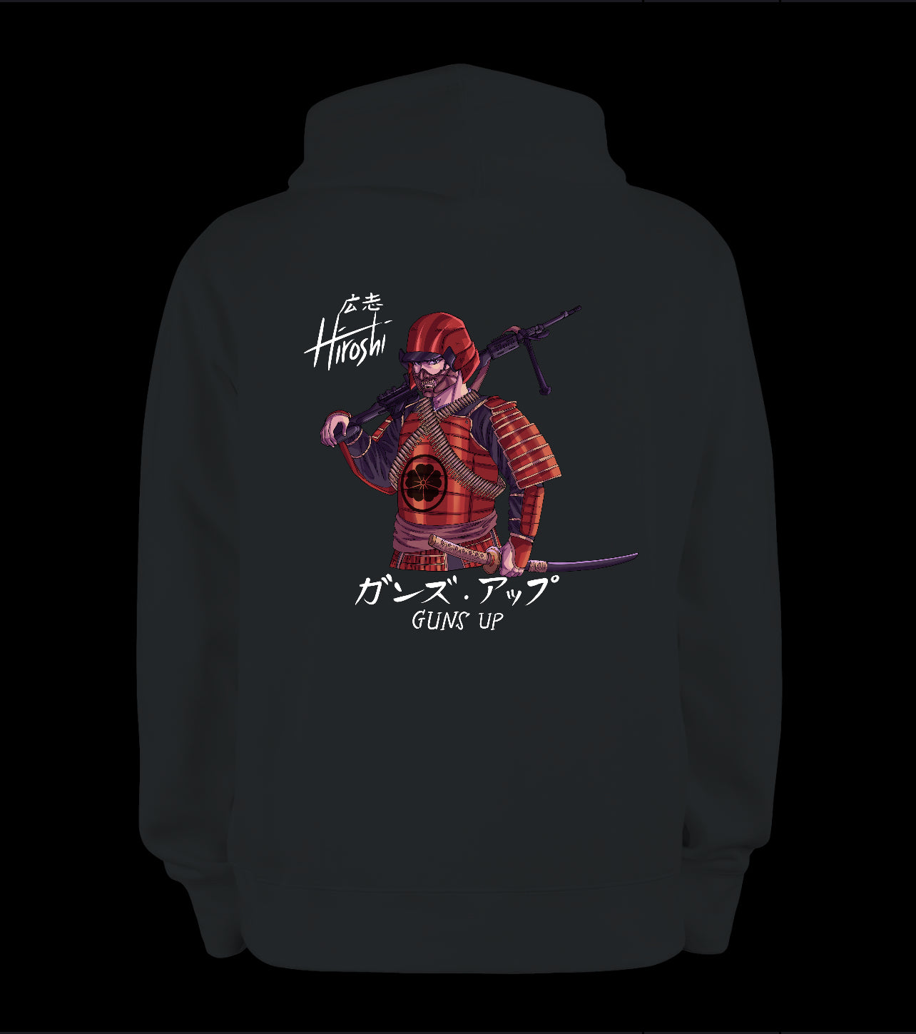 Samurai Guns up Hoodie
